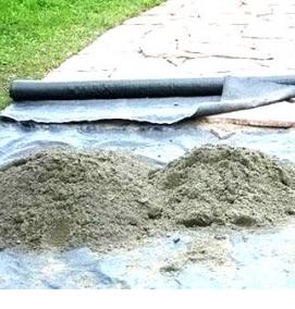 Геотекстиль для садовых дорожек - вариант 2