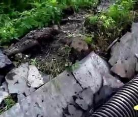 Геотекстиль для трубы в канаву - модель 3