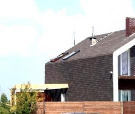 Гибкая черепица на стены - вариант 2