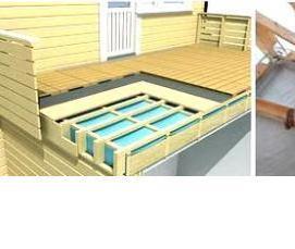 Гидроизоляция балкона в деревянном доме - модель 1