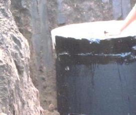 Гидроизоляция бетонных колец снаружи - тип 4