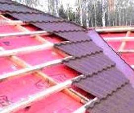 Гидроизоляция для крыши под металлочерепицу - модель 1