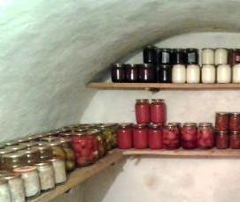 Гидроизоляция дубовых стен погреба снаружи - тип 1