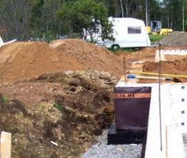 Гидроизоляция фундамента готового дома - модель 1