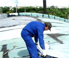 Гидроизоляция кровли рубероидом - вариант 1