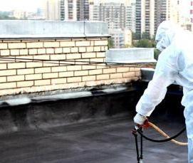 Гидроизоляция напылением жидкой резиной - вариант 1