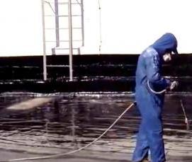 Гидроизоляция напылением жидкой резиной - вариант 3