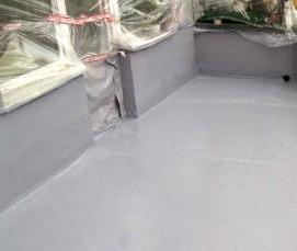 Гидроизоляция открытого деревянного балкона - модель 3