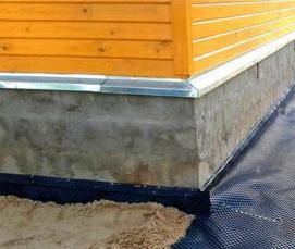 Гидроизоляция отмостки стены - вариант 2