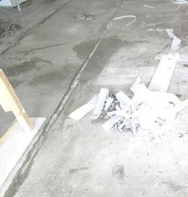 Гидроизоляция перед стяжкой - вариант 1