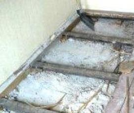 Гидроизоляция под деревянным полом - вариант 2