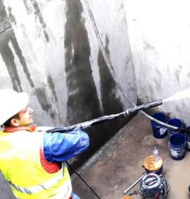 Гидроизоляция подземных резервуаров - модель 2