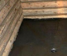 Гидроизоляция пола в бане в помывочной - вариант 4