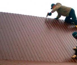 Гидроизоляция профнастила холодной крыши - вариант 3