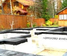 Гидроизоляция сборного фундамента - вариант 3