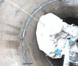 Гидроизоляция швов колодца - тип 4