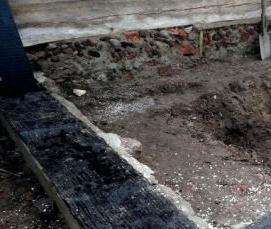 Гидроизоляция стен битумом - тип 1