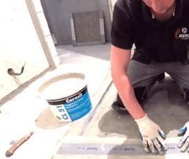 Гидроизоляция стен душевой - модель 1