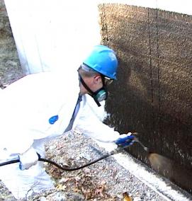 Гидроизоляция стен из пеноблоков - модель 2