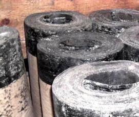 Гидроизоляция стены рубероидом - вариант 2