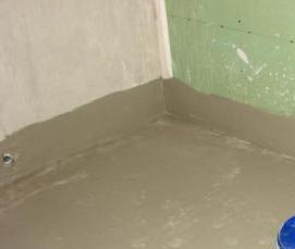 Гидроизоляция стыков пола и стен - вариант 4