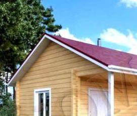 Гидроизоляция в бане из бруса - модель 1