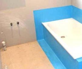 Гидроизоляция ванны от стены - модель 4