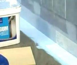 Гидроизоляция ванны от стены - модель 2