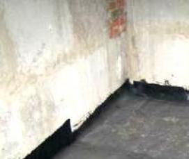 Гидроизоляция внутри подвала от грунтовых вод - тип 1