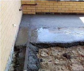 Гидроизоляция заливка пола - тип 1