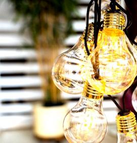 Гирлянда лампочка ретро - вариант 2