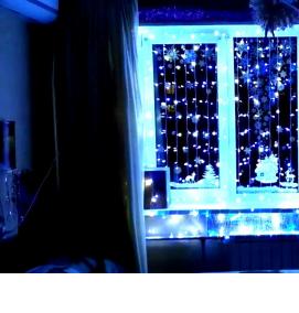 Гирлянда на окно 1 на 1 - тип 3