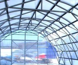 Гладкий поликарбонат прозрачный - модель 4