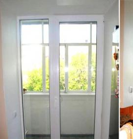 Глухая балконная дверь - тип 4