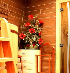 Глухая дверь для бани - модель 1