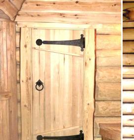 Глухая дверь для бани - модель 2