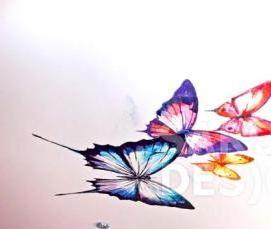 Глянцевые натяжные потолки с рисунком - тип 3