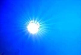 Глянцевые натяжные потолки синие - тип 4