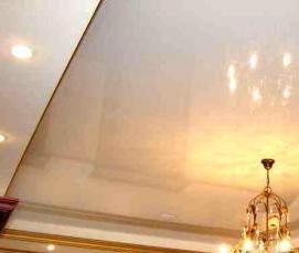 Глянец матовый натяжной потолок - тип 3
