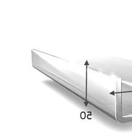 Гнутый металлический швеллер - модель 1