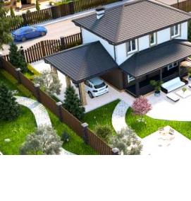 Готовая планировка участка - модель 3