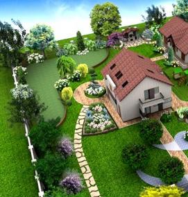 Готовая планировка участка - модель 2