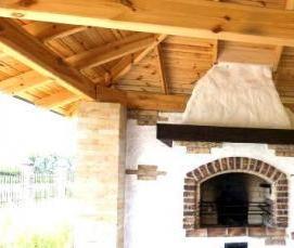 Готовые беседки с мангалом и барбекю - тип 3