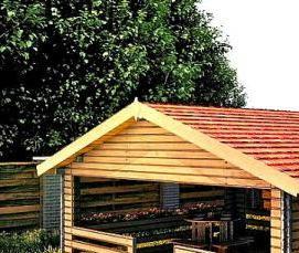 Готовые деревянные беседки для дачи - тип 1