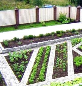 Готовые грядки для огорода - вариант 1