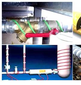 Греющий кабель для канализационных труб - вариант 1