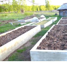 Грядки из шифера - тип 1