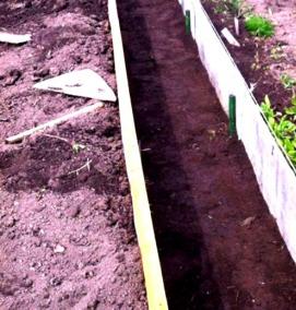 Грядки из шифера - тип 4