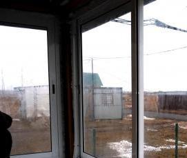 холодное остекление профилем - тип 1