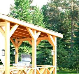 хозблок для дачи из бруса - тип 1